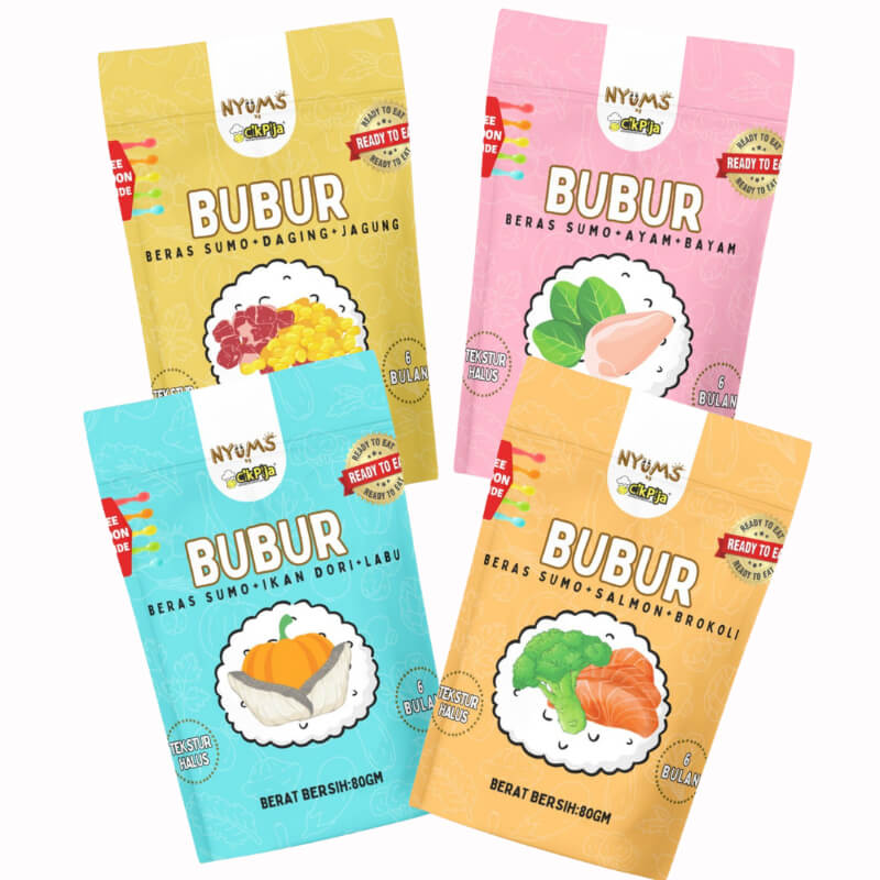 Cikpija Bubur Halus Berlauk Combo 4 Pcs